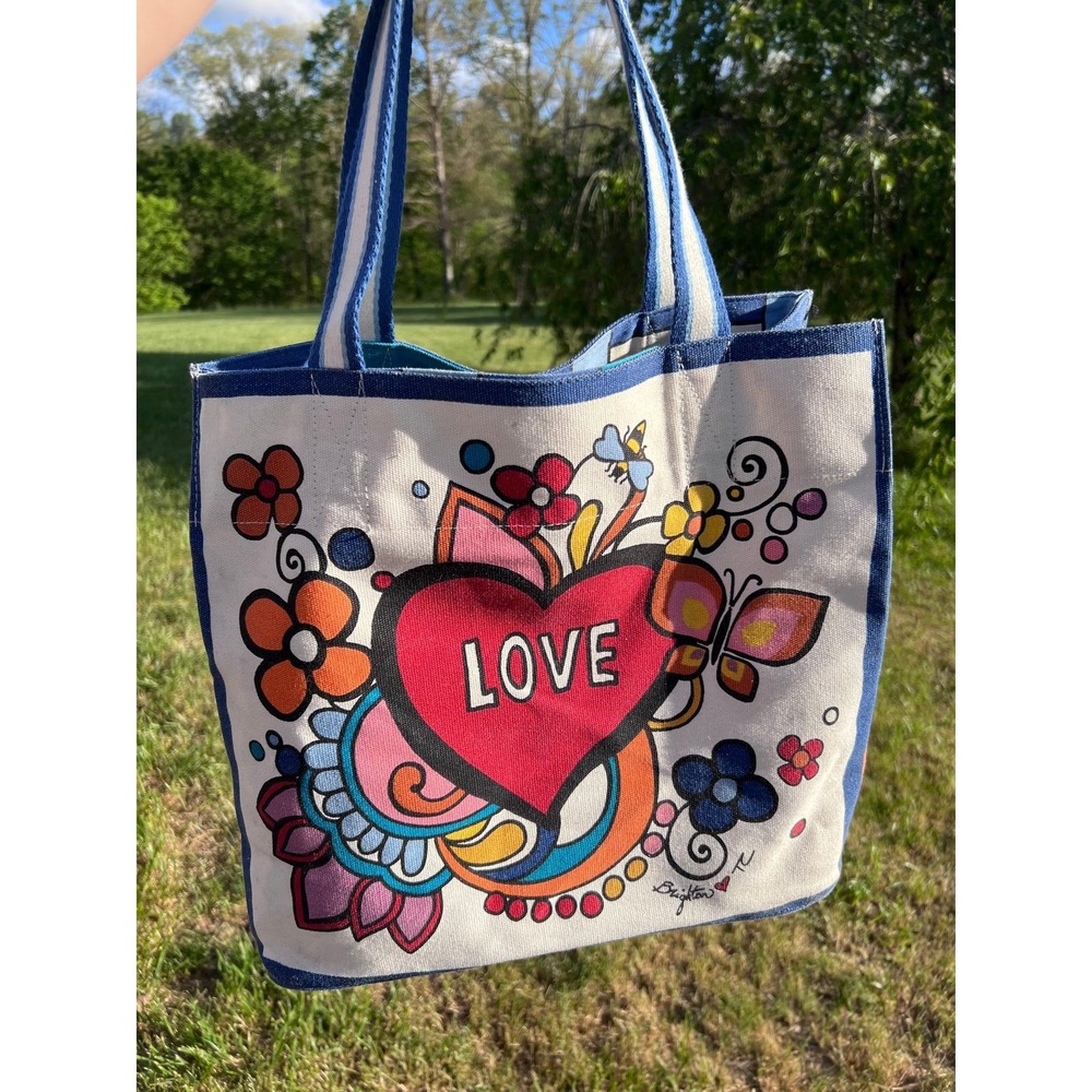 Brighton "Power of Love" Canvas Tote Bag